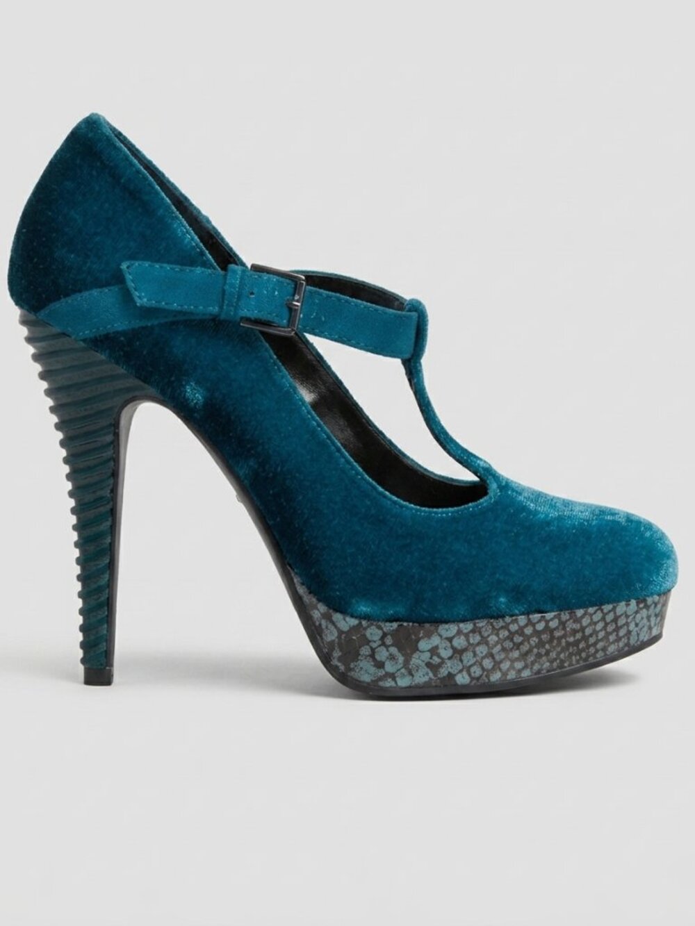 Rachel Roy Velvet Platform Heels